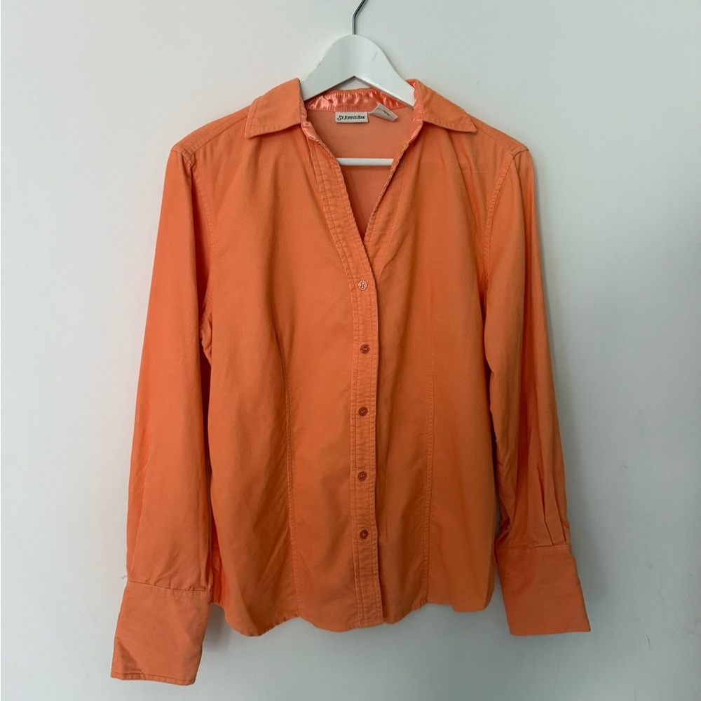 St. John's Bay Coral Button-Up Shirt
